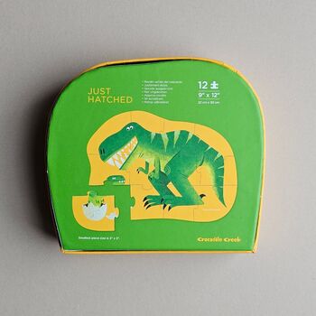 12pc Mini Jigsaw Puzzle Just Hatched Dino, 5 of 5
