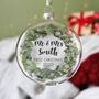 First Christmas As Mr And Mrs Wreath Bauble, thumbnail 1 of 12