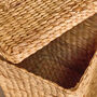 Wicker Water Hyacinth Laundry Basket, thumbnail 4 of 4