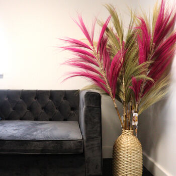 Coral Rayung Pampas Grass Set, 4 of 10