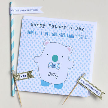 Happy Father's Day Bear Card, 3 of 5