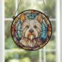 West Highland Terrier Stained Glass Effect Suncatcher, thumbnail 5 of 6