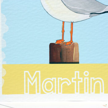 Personalised Seagull Age Birthday Card, 6 of 8