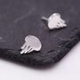 Cute Jellyfish Stud Earrings In Sterling Silver, thumbnail 5 of 10