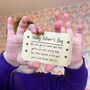 Fathers Day Personalised Metal Ticket Keepsake, thumbnail 1 of 2