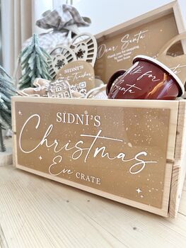 Personalised Christmas Eve Wooden Crate, 4 of 7