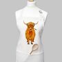 Bright Highland Cow Apron, thumbnail 2 of 3