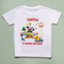 Personalised Construction Vehicles Children's T Shirt, thumbnail 2 of 3