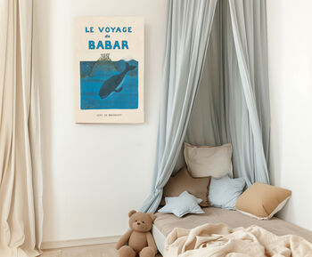 Babar The Elephant Nursery Print, 3 of 3