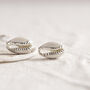 Oceans Silver Shell Stud Earrings, thumbnail 2 of 5
