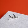 Sterling Silver Lobster Stud Earrings, thumbnail 6 of 9