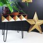 Vintage Drawer Side Table With Geometric Design, thumbnail 1 of 8