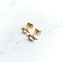Yellow Gold Love Knot Earrings, thumbnail 1 of 3