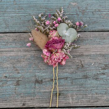 Wedding Dried Flower Bouquet Meadow Pinks Middle, 4 of 5