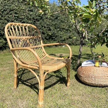 Wicker Bamboo Chair, 2 of 10