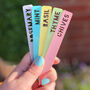 Set Of Five Personalised Rainbow Plant Markers, thumbnail 1 of 2