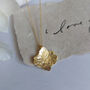 Hydrangea Necklace Pressed Flower Gold Plated, thumbnail 1 of 7