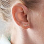 Sterling Silver Stars Ear Studs, thumbnail 1 of 5