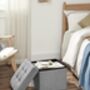 Foldable Ottoman Footrest With Storage Cube, thumbnail 3 of 9