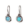 Sterling Silver Opal Earrings With Dainty Flower Detail, thumbnail 4 of 6