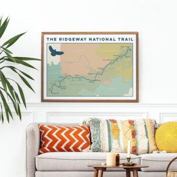 Ridgeway Art Print With Map, 3 of 10