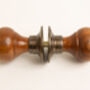 Set Of Two Plain Rosewood Door Knobs, thumbnail 5 of 10