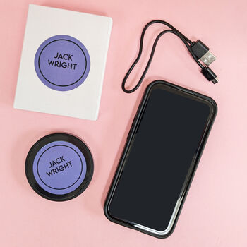 Personalised Any Text Wireless Phone Charger, 3 of 4