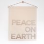 Peace On Earth Christmas Wall Hanging, thumbnail 2 of 2