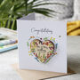 Personalised Wedding Day Floral Magnet And Card, thumbnail 1 of 5