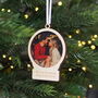 Personalised Photo Snow Globe Christmas Bauble, thumbnail 3 of 9