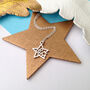 Personalised Graduation Gift Sterling Silver Initial Star Necklace, thumbnail 4 of 11
