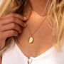 Personalised Little 18 K Gold Plated Scroll Oval Locket, thumbnail 2 of 12