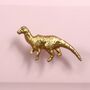 Gold Tone Dinosaur Drawer Knob Handle, thumbnail 1 of 2