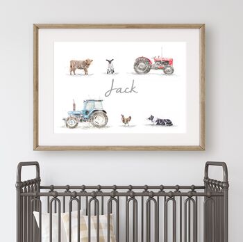Personalised Children's Farm Name Print, 2 of 5