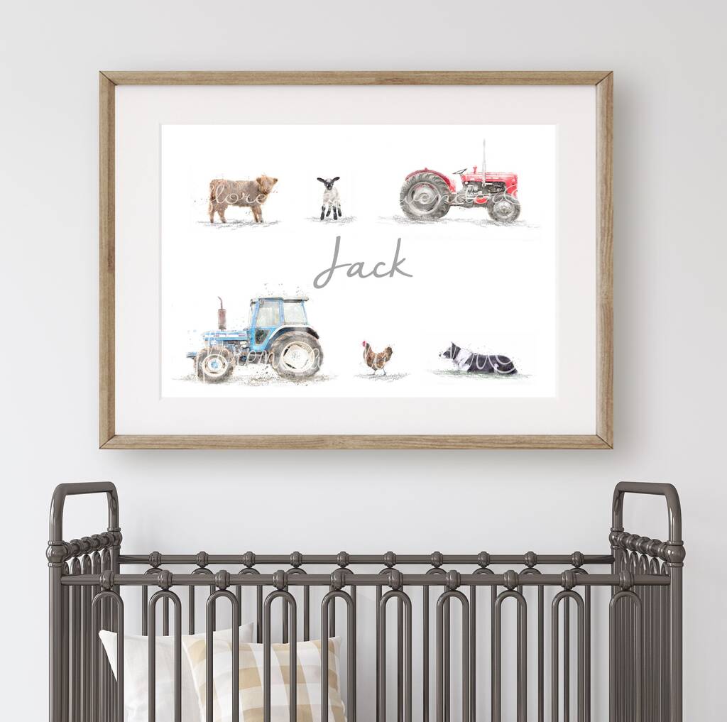 Personalised Children's Farm Name Print, 1 of 4