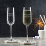Personalised Engraved Champagne Flute Pair Housewarming Gift, thumbnail 5 of 6
