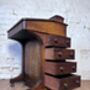Victorian Walnut Davenport Desk, thumbnail 4 of 9