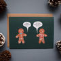 Funny Gingerbread Man Christmas Card Or Pack, thumbnail 2 of 2