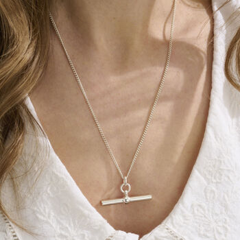 Large T Bar Necklace, 6 of 6