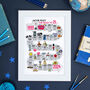 25th Birthday Personalised Print ‘The Road To 25’, thumbnail 5 of 5