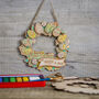 Personalised Easter Wreath Craft Activity Kit, thumbnail 3 of 4