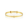 Personalised 18ct Gold Plated Diamond Baby Bangle, thumbnail 2 of 5