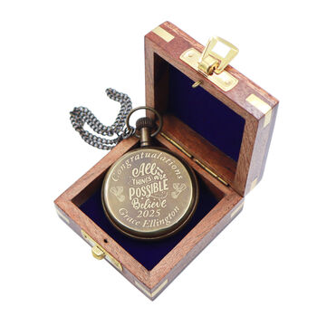 The Viking Pocket Watch For Graduation Gift With Wooden Box, 4 of 12