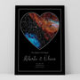 The Night It All Began Personalised Star Map Print Anniversary Gift, thumbnail 4 of 12