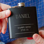 Name And Message Personalised Hip Flask, thumbnail 3 of 12