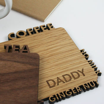 Personalised Tea Or Coffee Wood Coaster, 5 of 7
