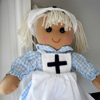 Personalised Nurse Rag Doll, 4 of 5