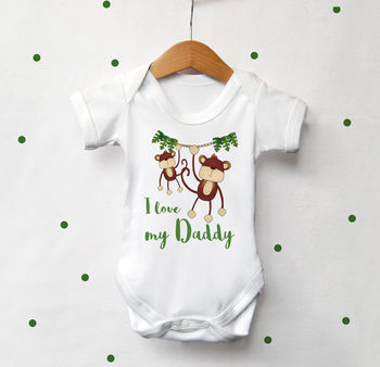 I Love My Daddy/Mummy/Sibling Baby Vest, 2 of 4