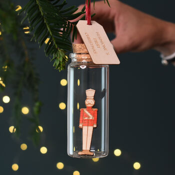 Nutcracker Christmas Bauble Personalised Decoration, 6 of 6