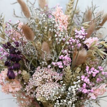 Wedding Dried Flower Bouquet Meadow Pinks Left, 2 of 5